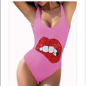 Queen Dream pink one piece swimsuit